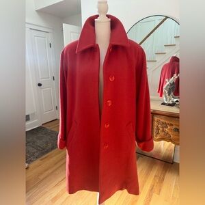 Vintage Christian Dior Lambswool Mid-length Coat • Size 4